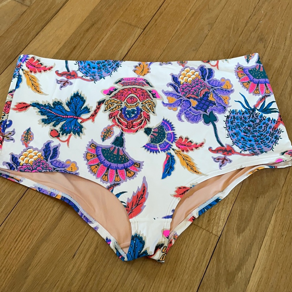 NWT J Crew Printed Bathing Suit Bottom